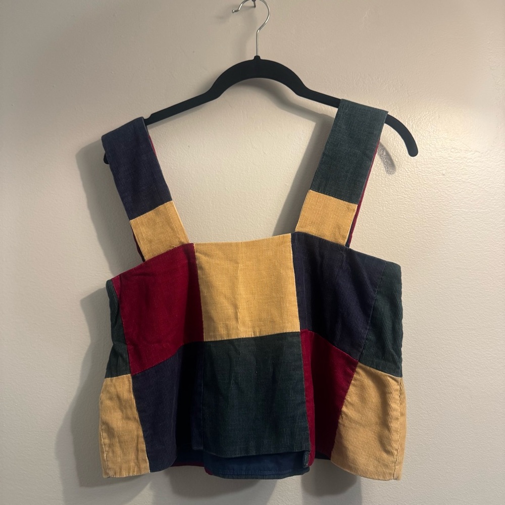 Patchwork Sleeveless Top - Multicolor - image 2